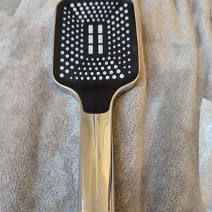 Silver and Black Shower Head